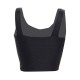 Crop Top Cruzado en Frente Palette Negro Retro